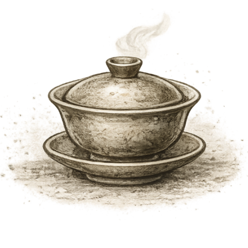 Traditional gaiwans for tea ceremony