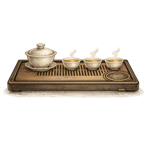 Bamboo tea trays for gongfu tea ceremony