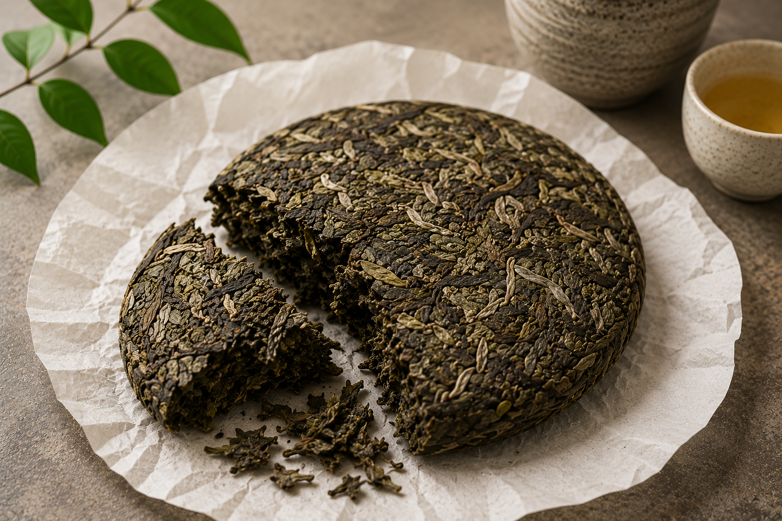 Brewing oolong tea in a gongfu tea ceremony